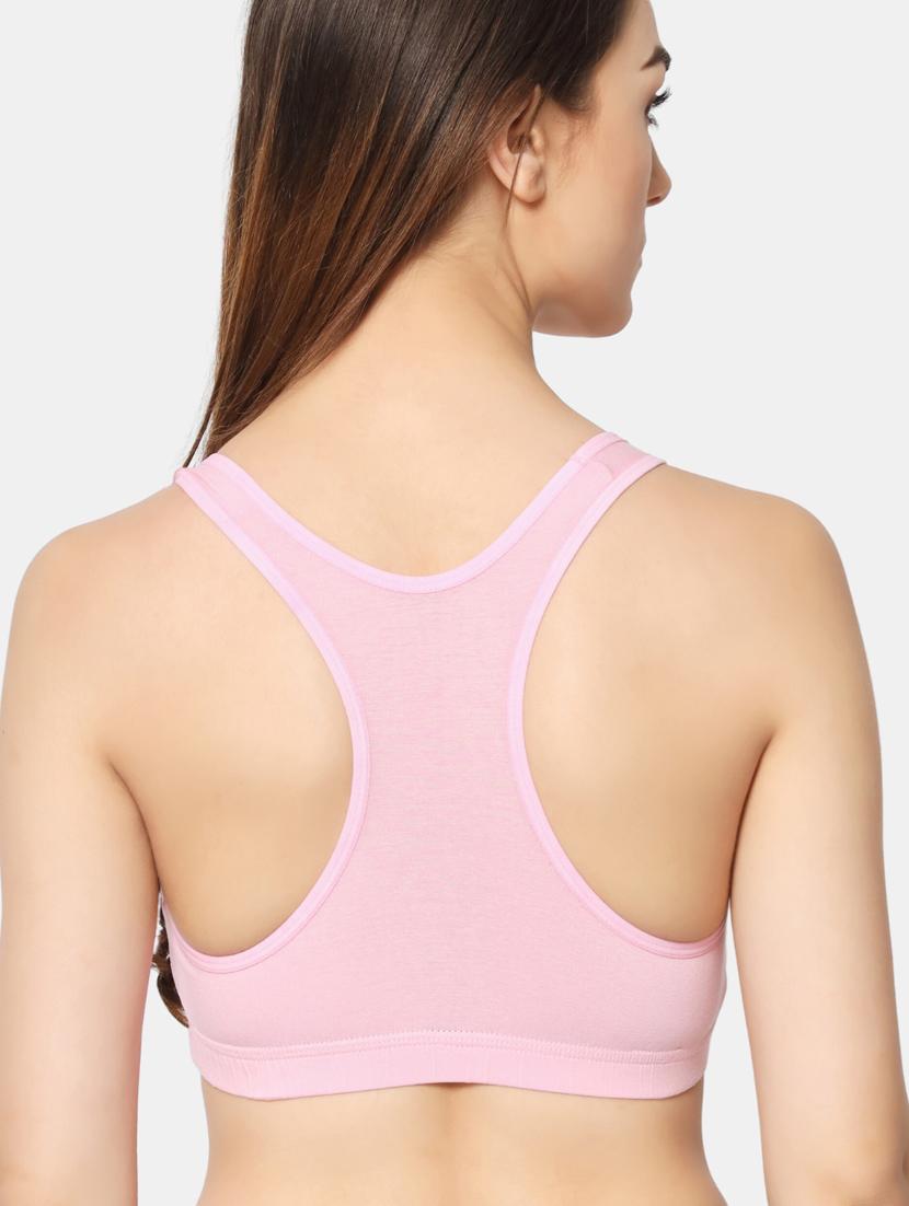 pink lycra sports bra - 19796500 - Standard Image - 3