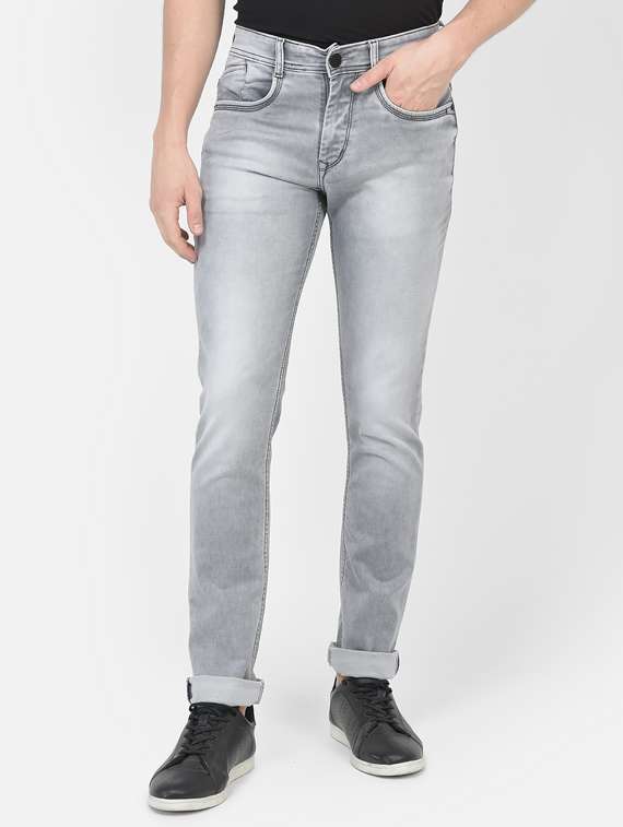 mens slim fit plain jeans
