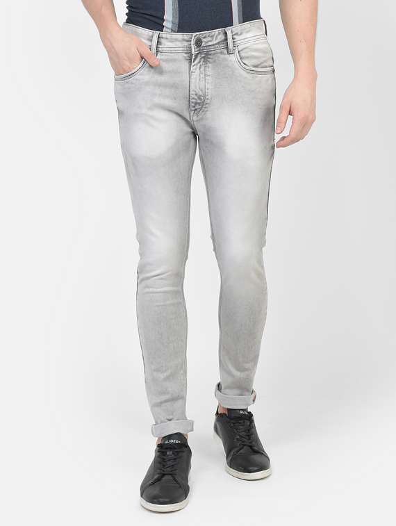mens skinny fit plain jeans - 19796525 - Zoom Image - 0
