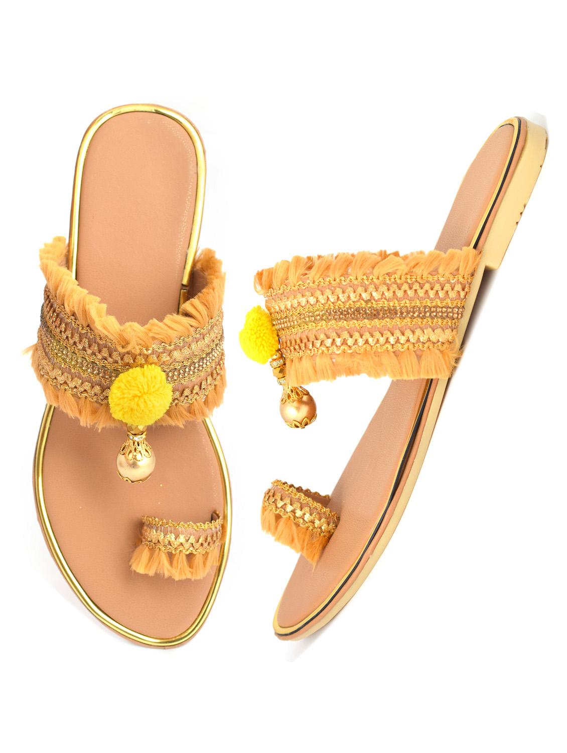 orange toe separator flats - 19796553 - Standard Image - 5