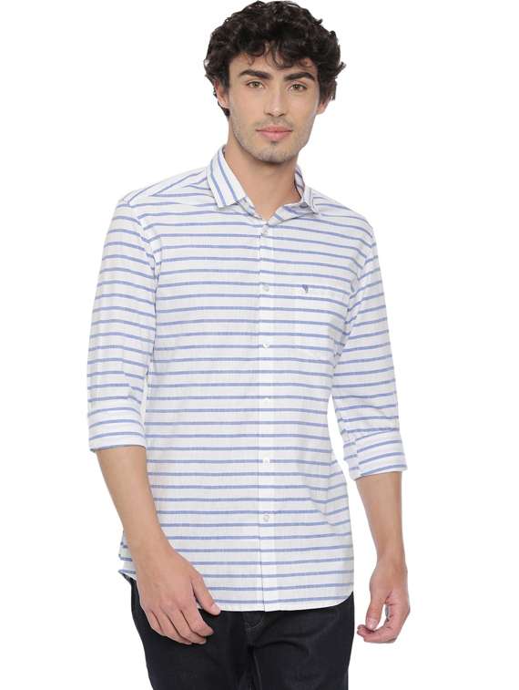 white striped casual shirt - 19803305 - Zoom Image - 0