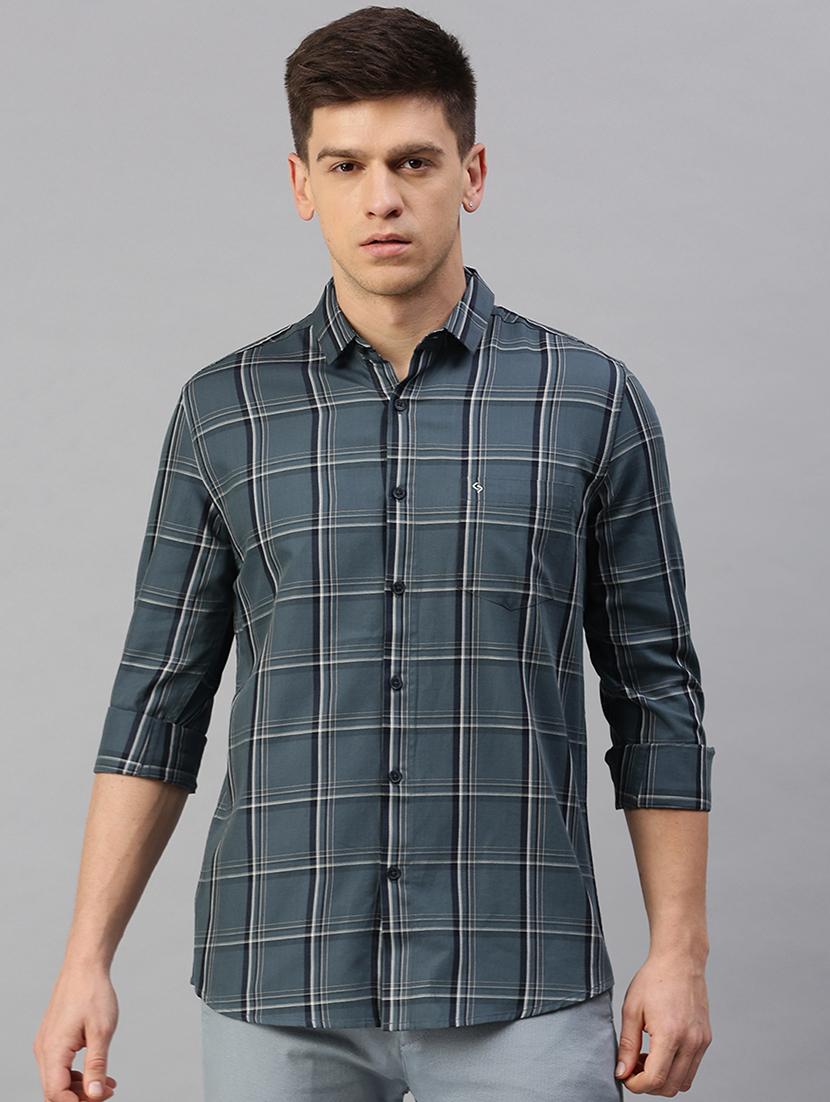 mens checks casual shirt - 19803345 -  Zoom Image - 0
