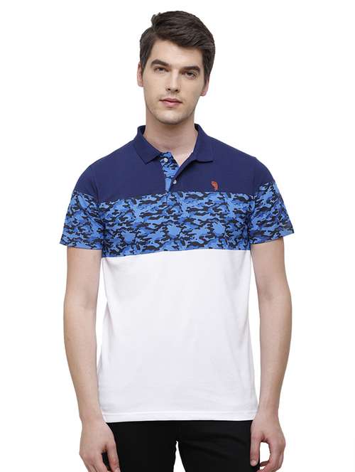 men printed cotton polo t-shirt - 19803668 - Standard Image - 0