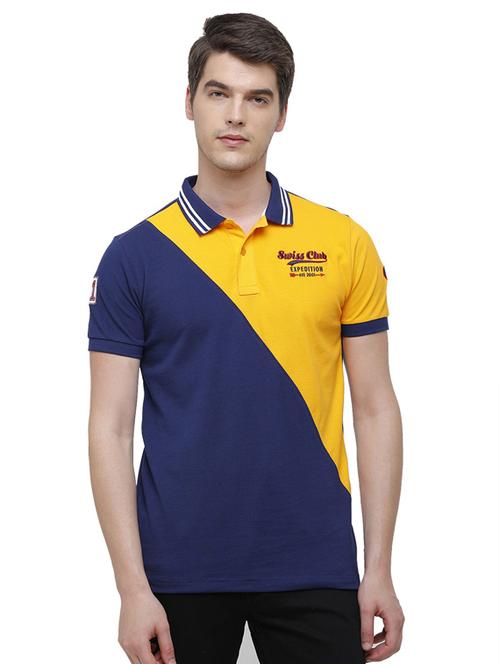 color block cotton polo t-shirt  - 19803669 -  Standard Image - 0