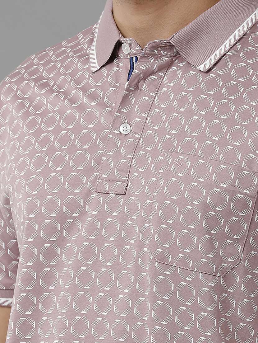 men printed cotton polo t-shirt  - 19803690 -  Standard Image - 3