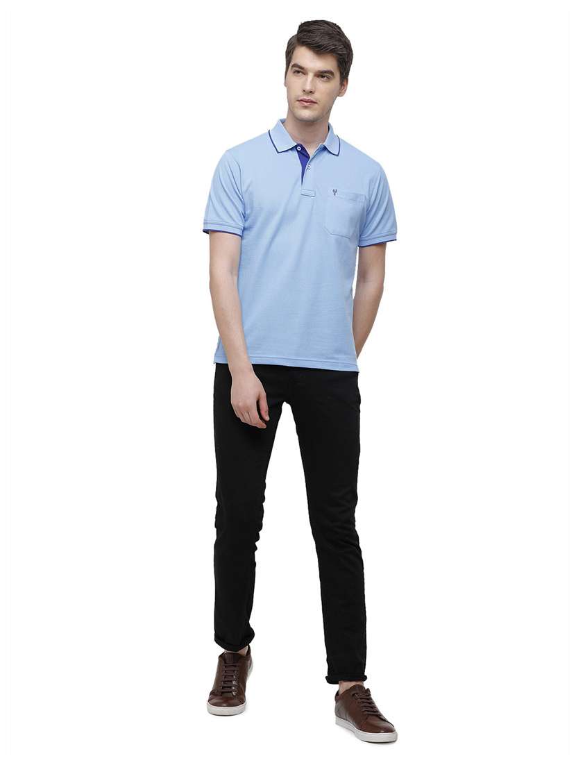 men solid cotton polo t-shirt  - 19803716 -  Standard Image - 3