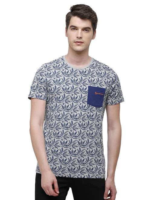 round neck printed t-shirt - 19803816 - Standard Image - 0