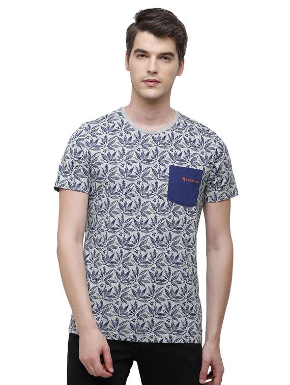 round neck printed t-shirt - 19803816 - Zoom Image - 0