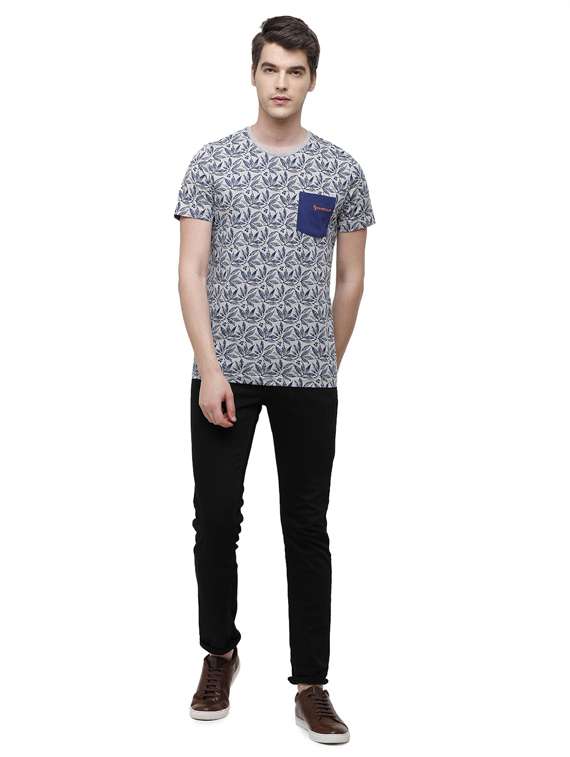 round neck printed t-shirt - 19803816 - Standard Image - 3