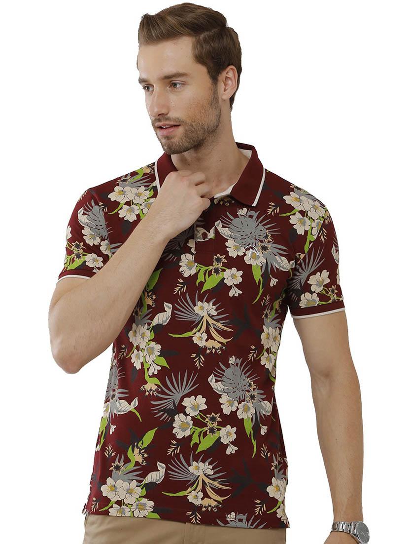 printed polo neck t-shirt - 19803852 -  Zoom Image - 0