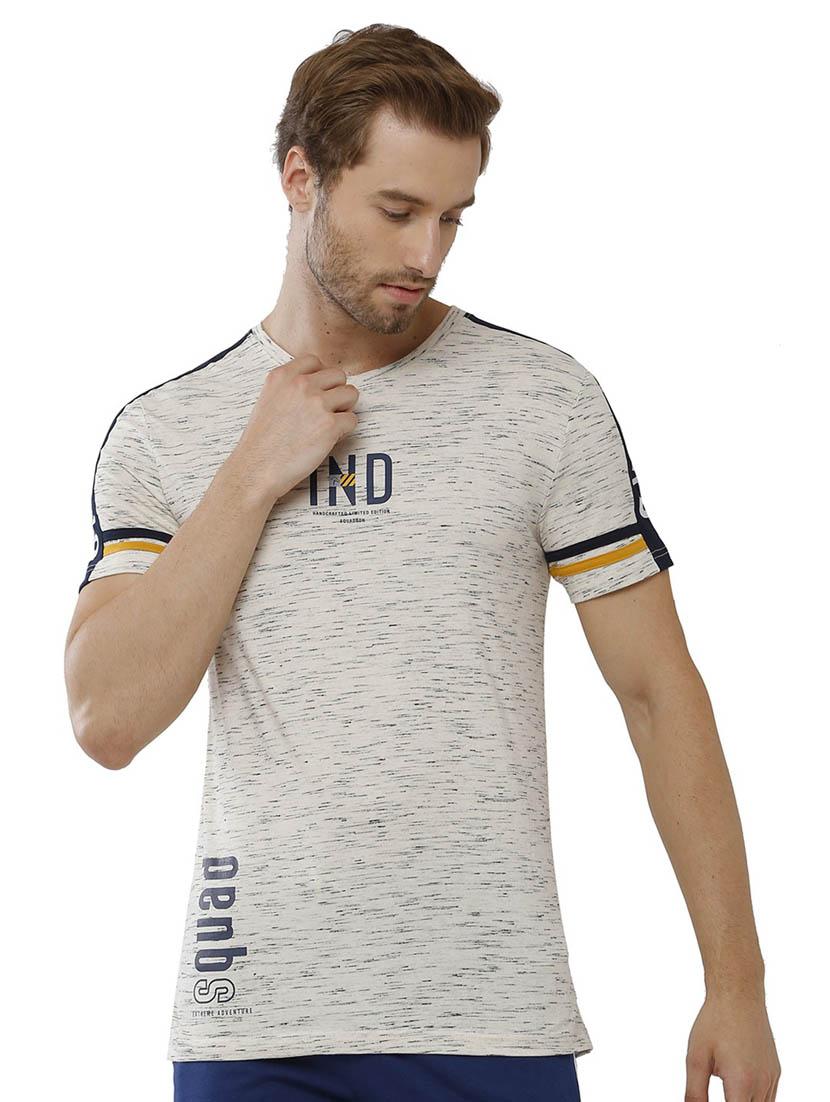 round neck printed regular t-shirt - 19803865 - Zoom Image - 0