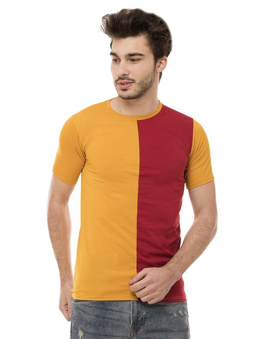 crew neck color block t-shirt - 19806371 - Standard Image - 0
