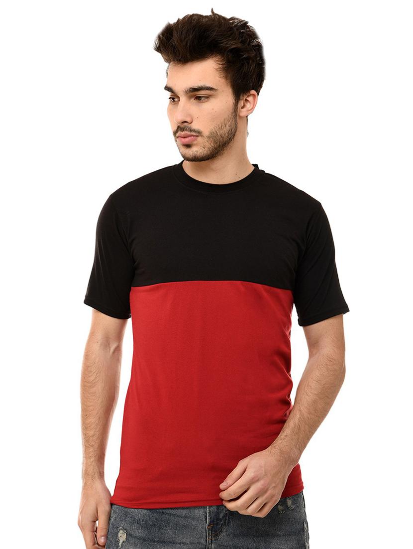 crew neck color block t-shirt - 19806374 - Zoom Image - 0