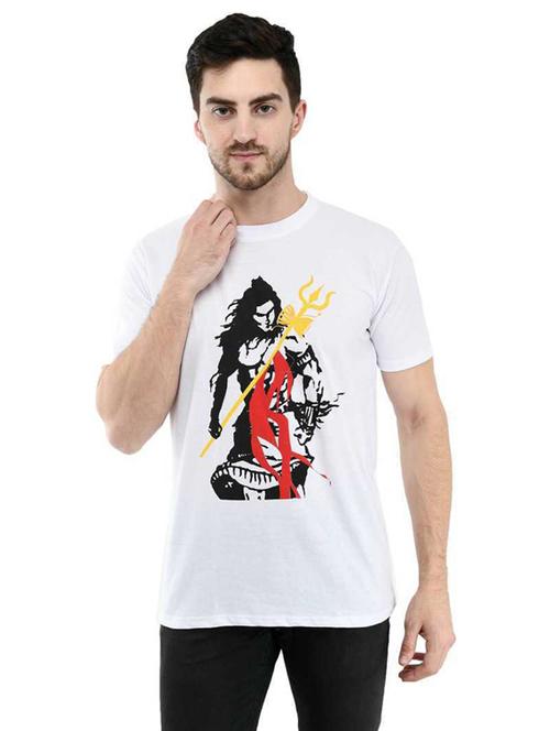 printed round neck regular t-shirt - 19806559 -  Standard Image - 0