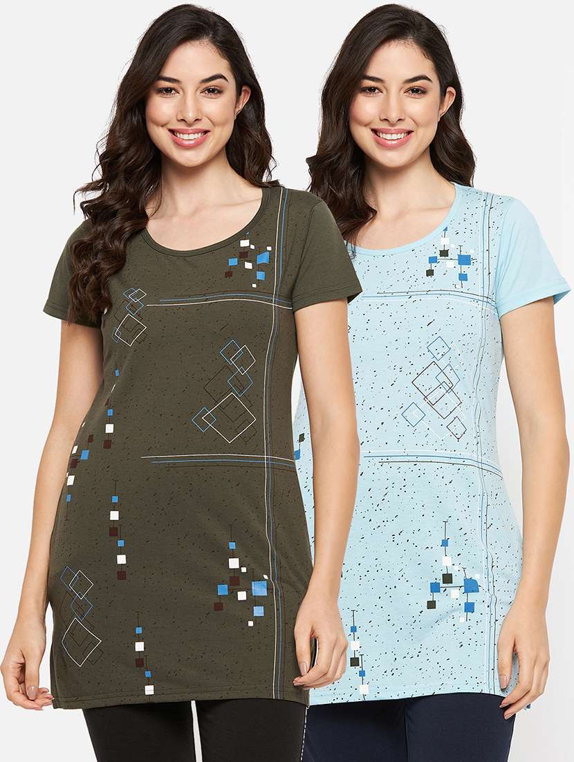 women's all over print round neck t-shirt