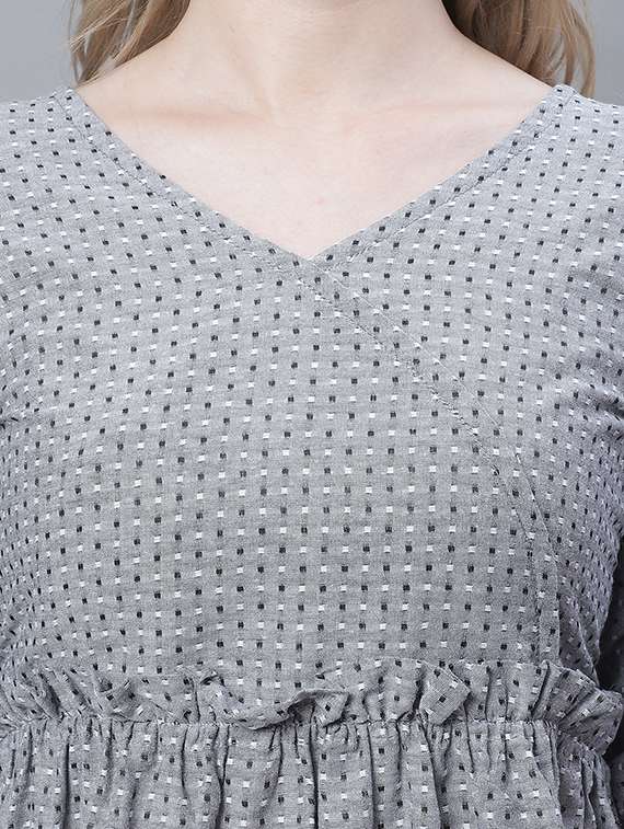 women's fit & flare swiss dots dress - 19810593 -  Standard Image - 3