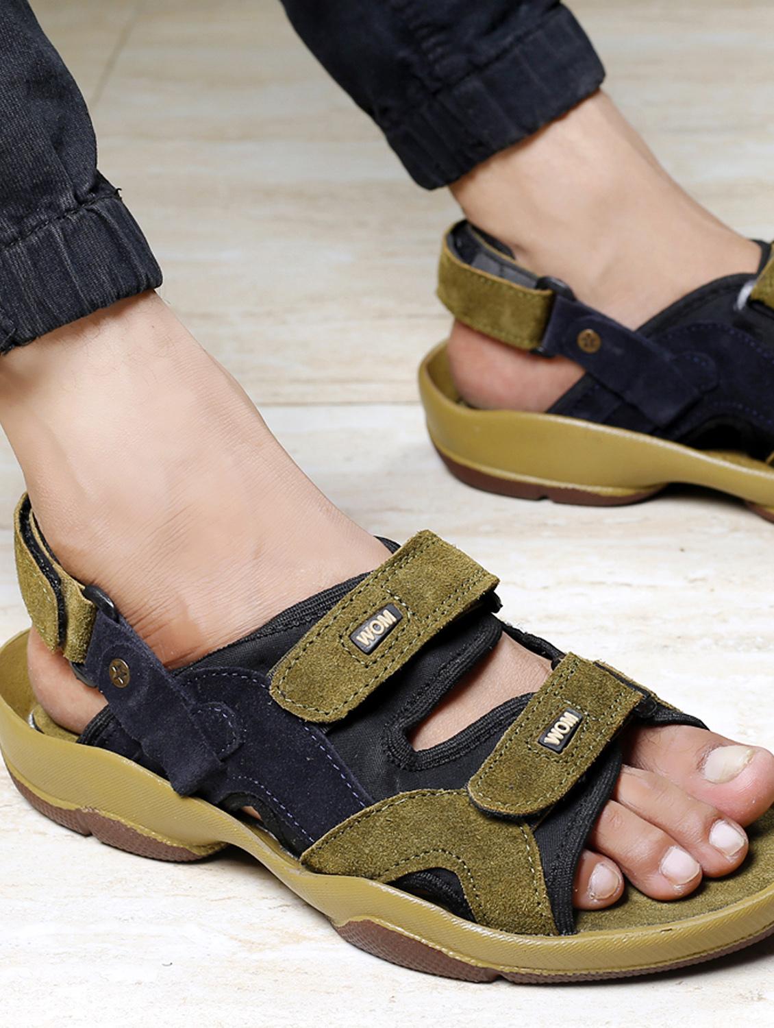 khaki back strap casual floater - 19811092 - Standard Image - 5