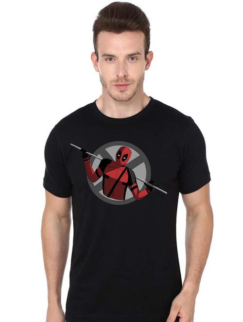 printed round neck regular t-shirt - 19814098 - Standard Image - 0