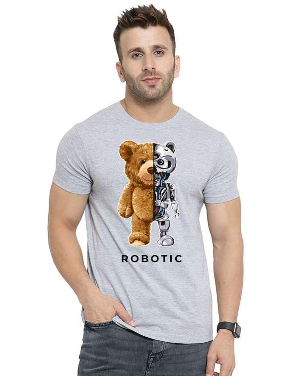 printed round neck regular t-shirt