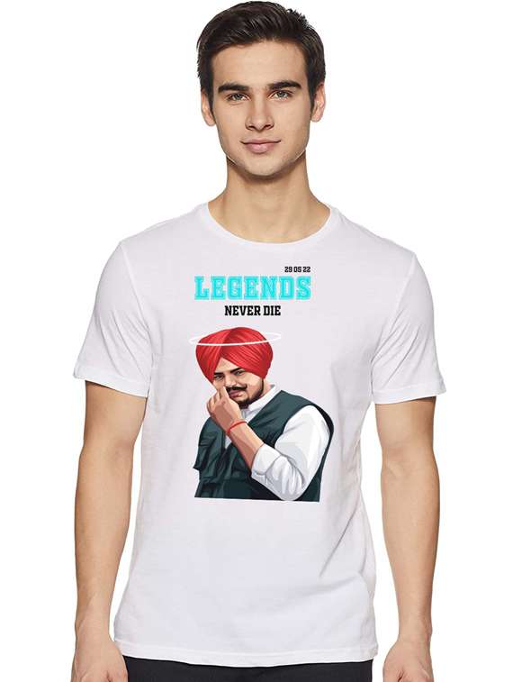 printed round neck regular t-shirt - 19814131 -  Zoom Image - 0