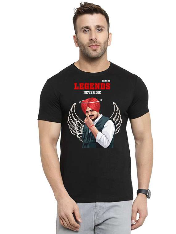men printed round neck t-shirt - 19814132 -  Zoom Image - 0