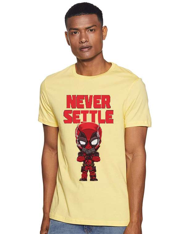 printed round neck regular t-shirt