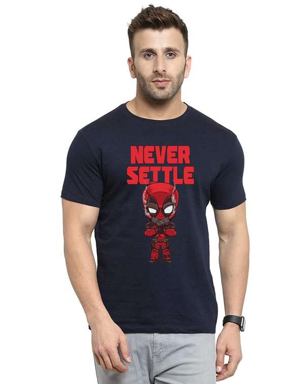 printed round neck regular t-shirt