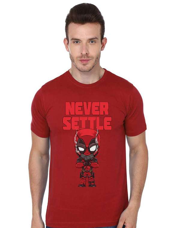 printed round neck regular t-shirt - 19814172 -  Zoom Image - 0