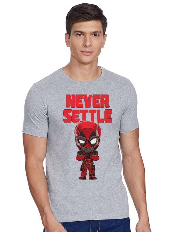 printed round neck regular t-shirt