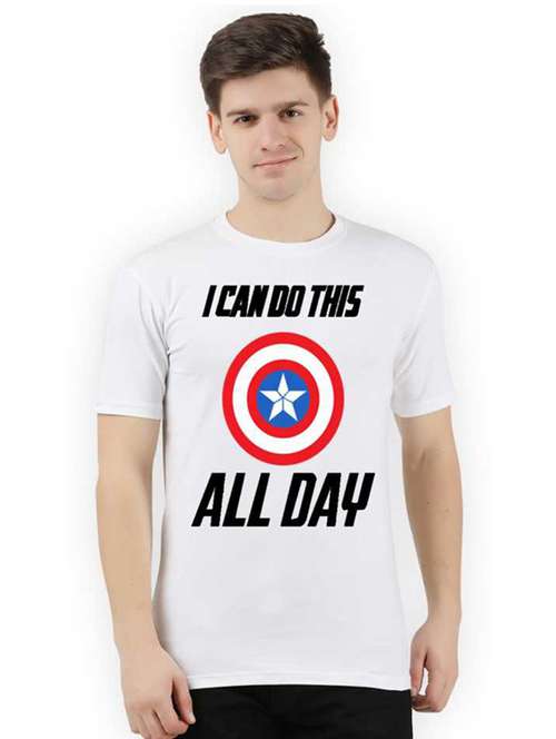 printed round neck regular t-shirt - 19814401 -  Standard Image - 0