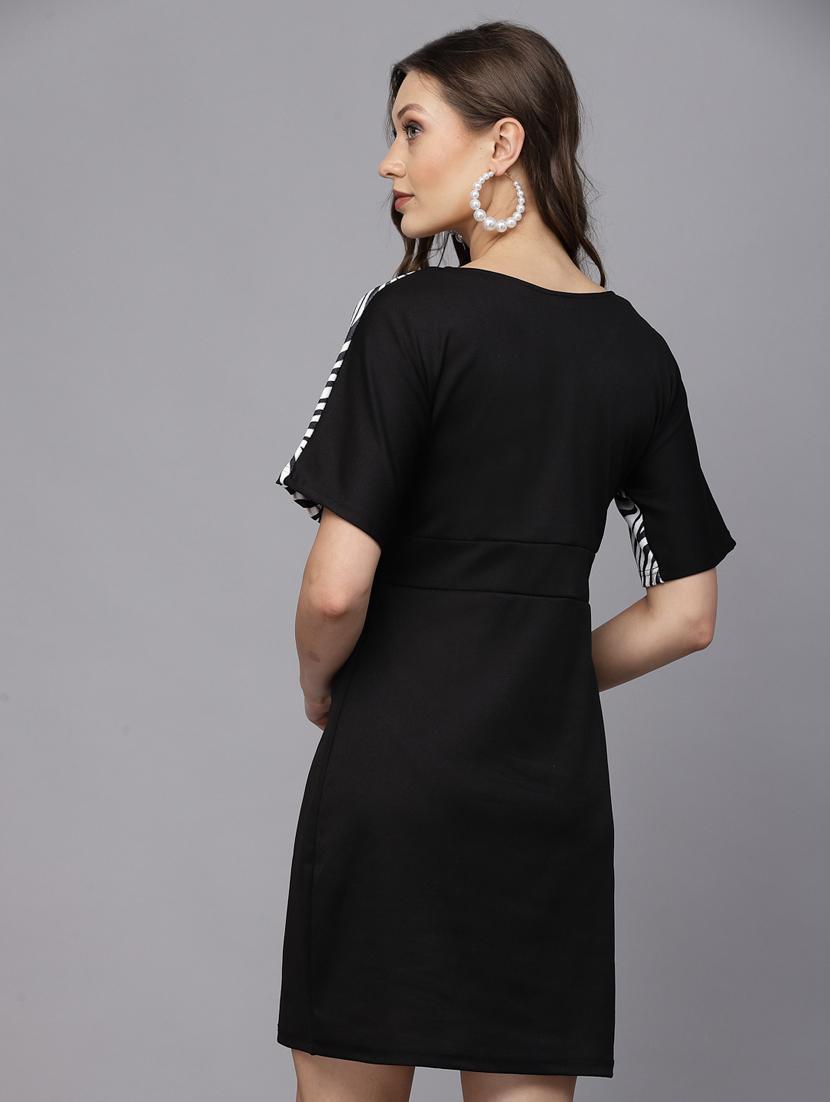 v neck animal printed bodycon dress - 19815016 - Standard Image - 3