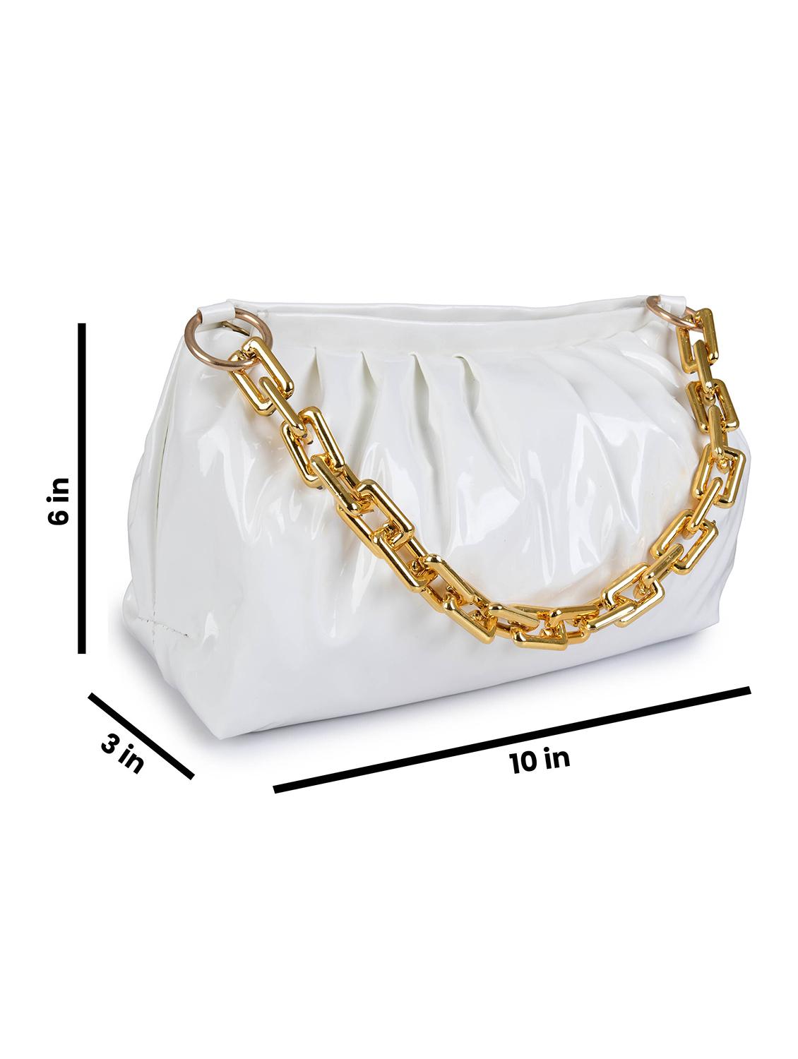 white leatherette (pu) sling bag - 19820018 - Standard Image - 3