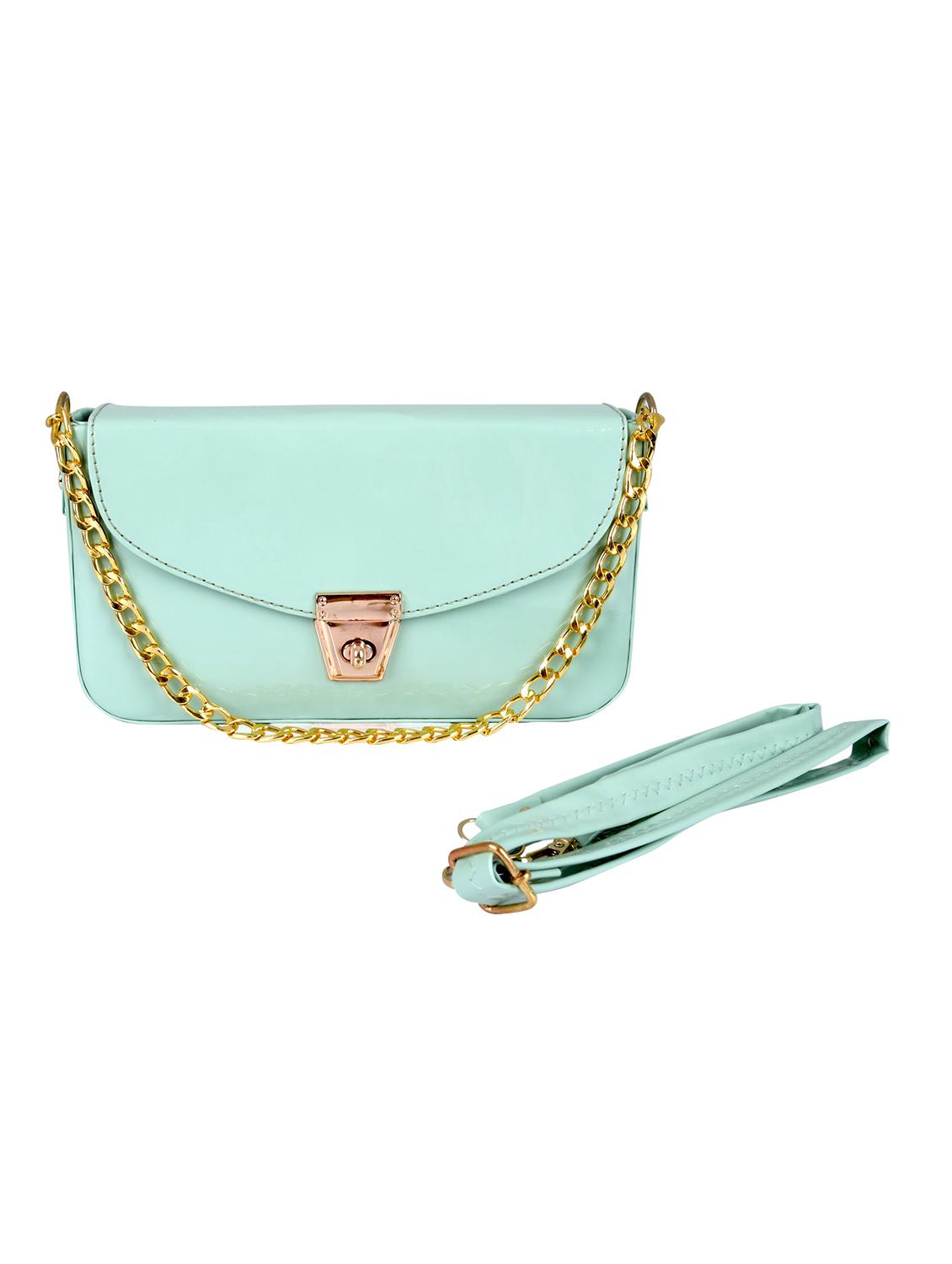 green leatherette (pu) sling bag - 19820068 -  Zoom Image - 0