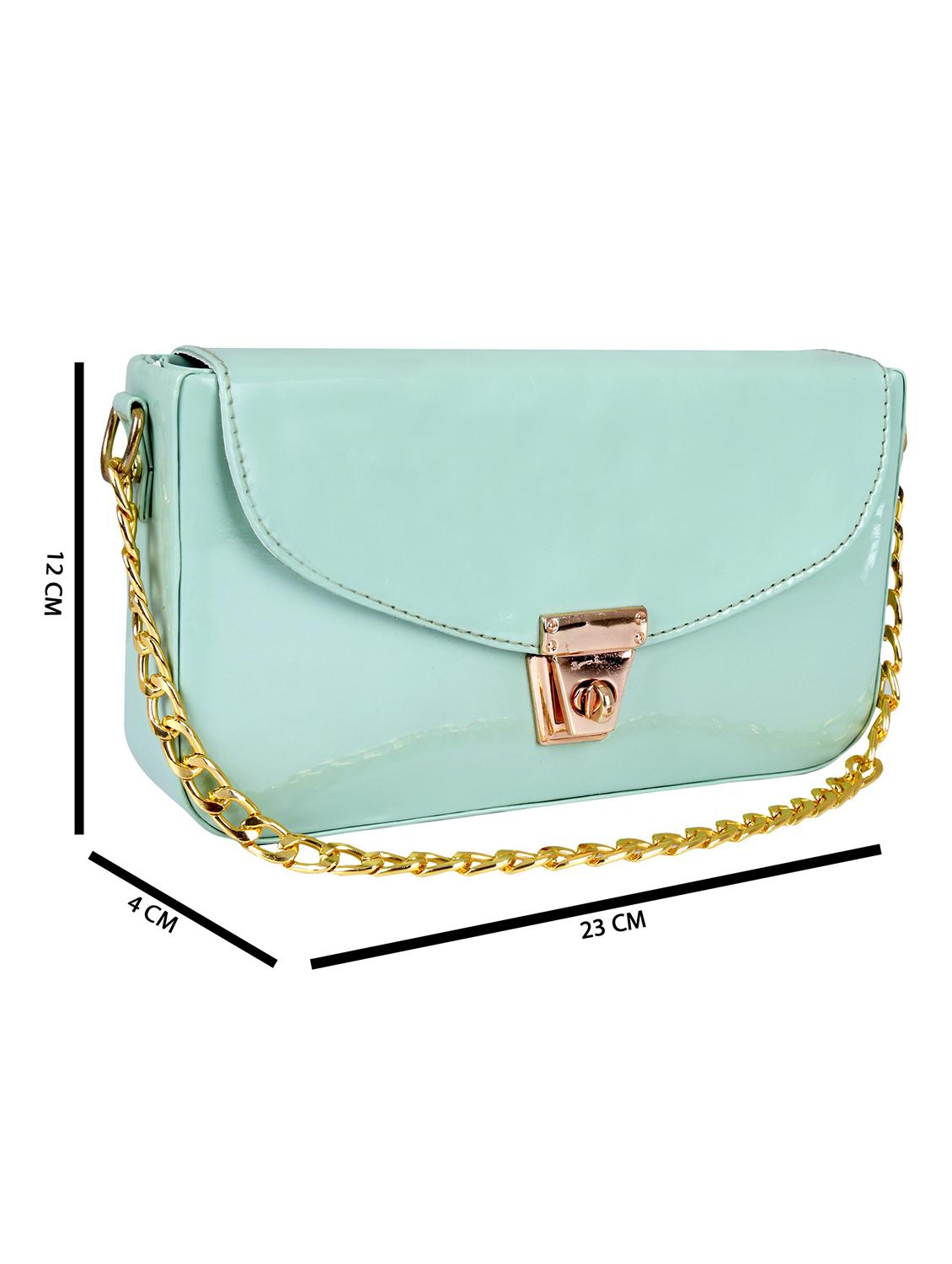 green leatherette (pu) sling bag - 19820068 - Standard Image - 3