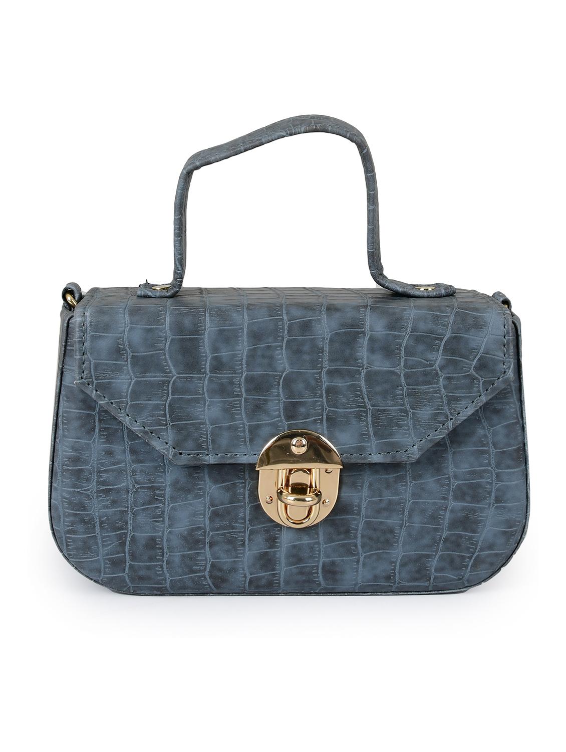 grey leatherette (pu) sling bag - 19820072 - Zoom Image - 0