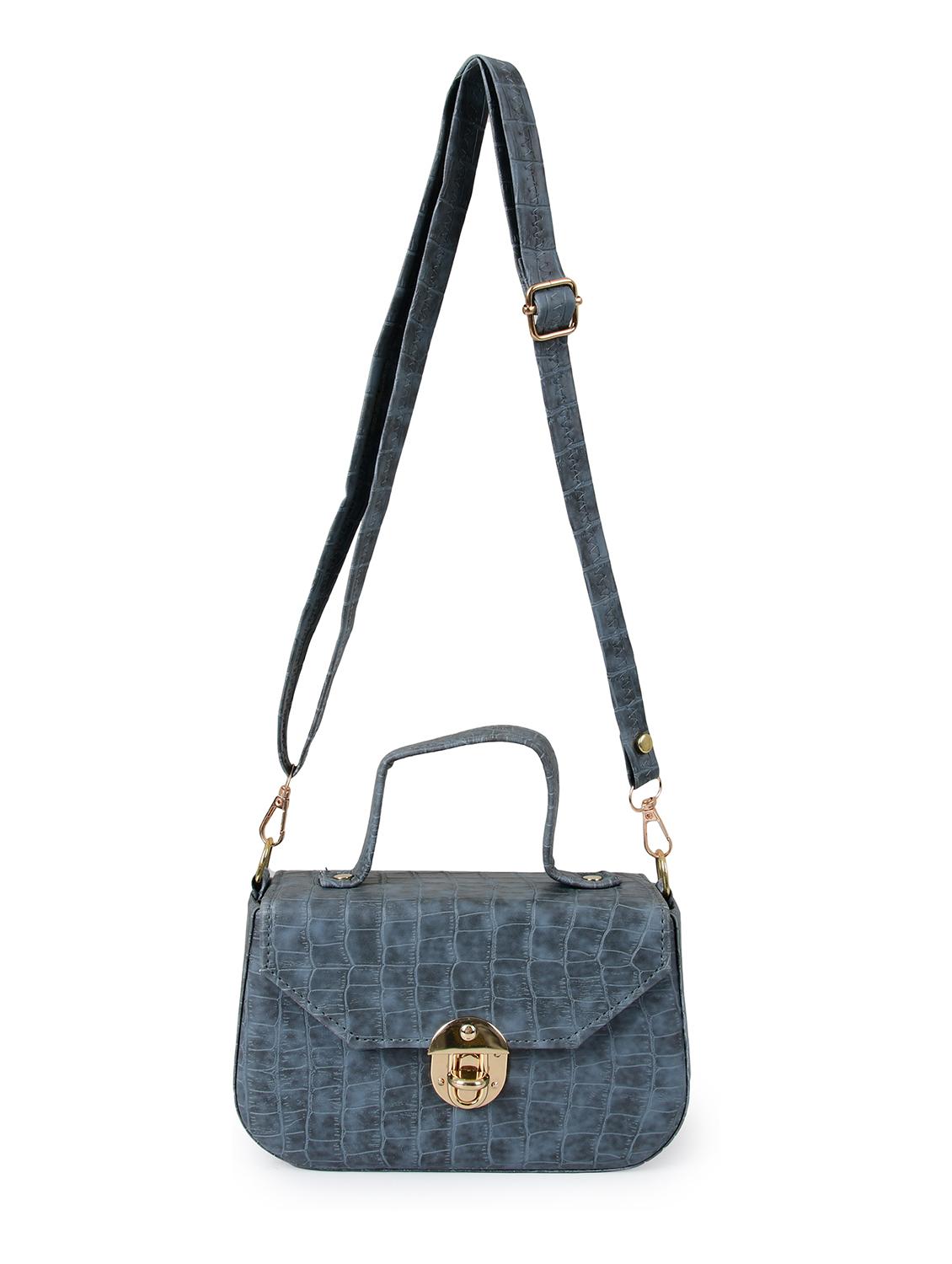 grey leatherette (pu) sling bag - 19820072 - Standard Image - 3