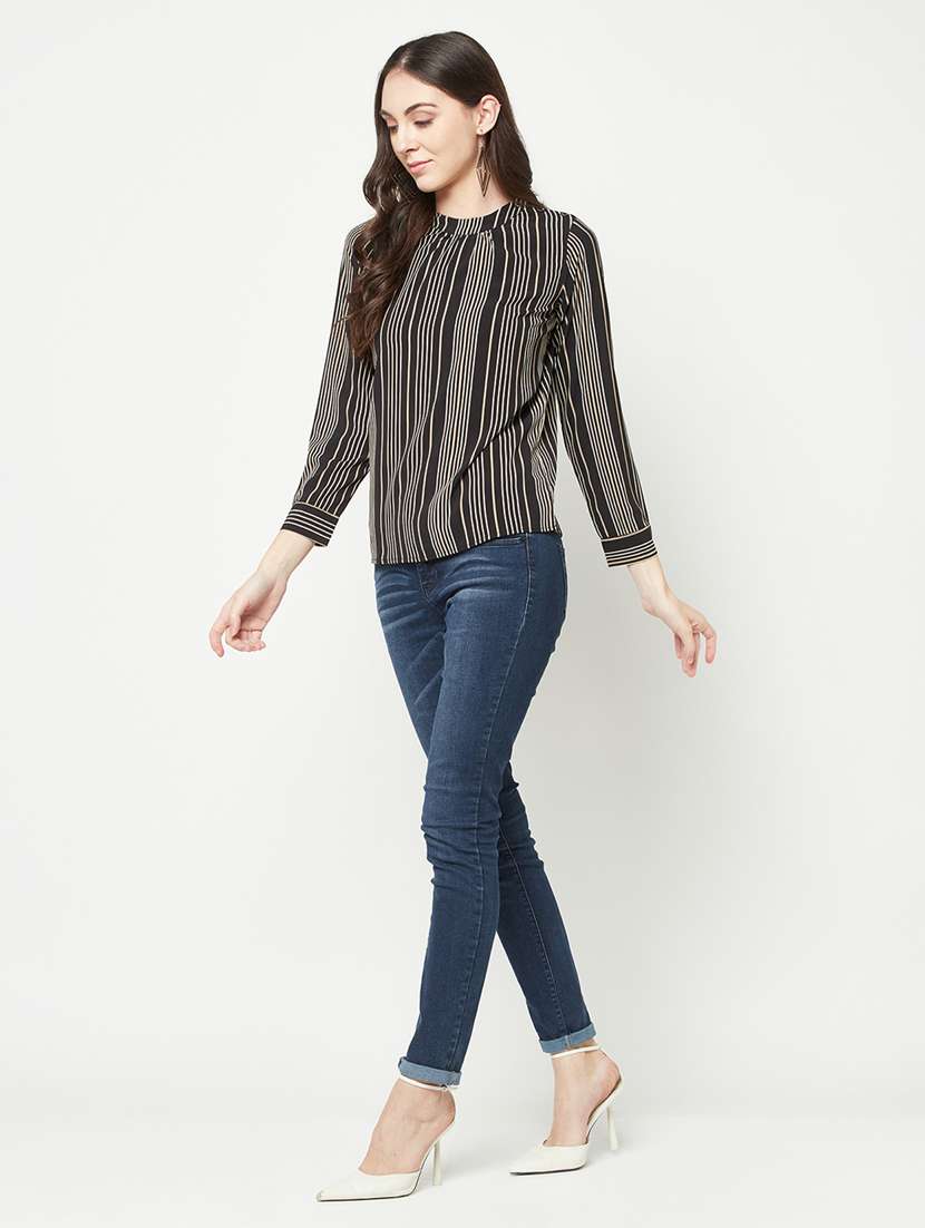 women's straight round neck top - 19820224 - Standard Image - 5