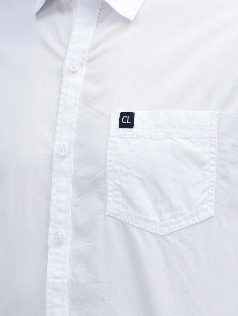 mens solid casual shirt - 19825410 - Standard Image - 5