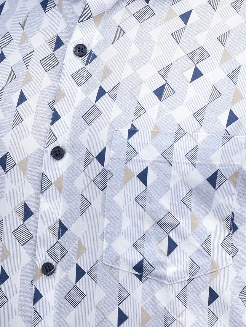 mens micro print formal shirt - 19825421 -  Standard Image - 5