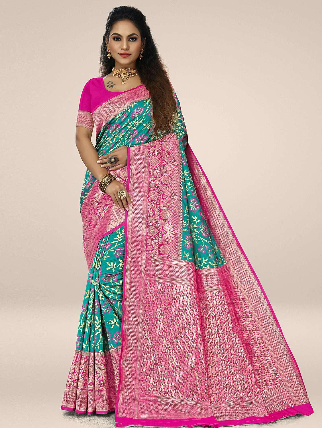 women's banarasi saree - 19825627 - Zoom Image - 0