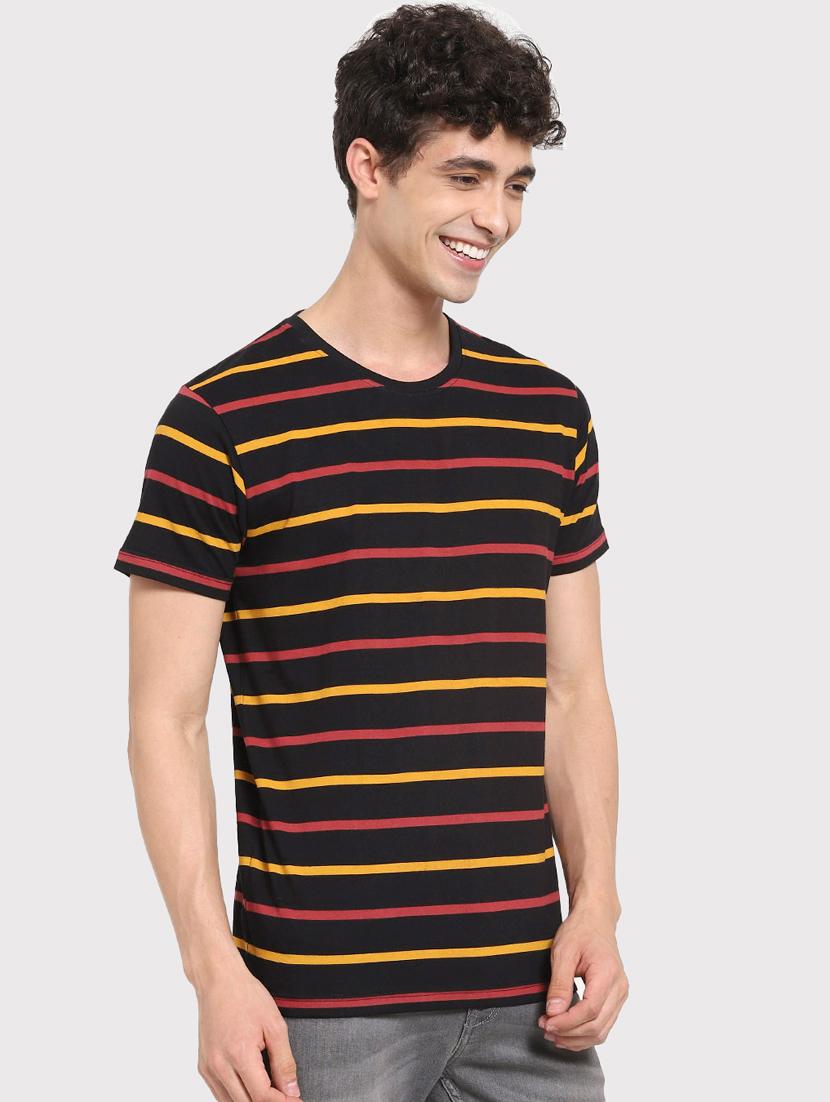 round neck striped regular t-shirt - 19826768 - Zoom Image - 0
