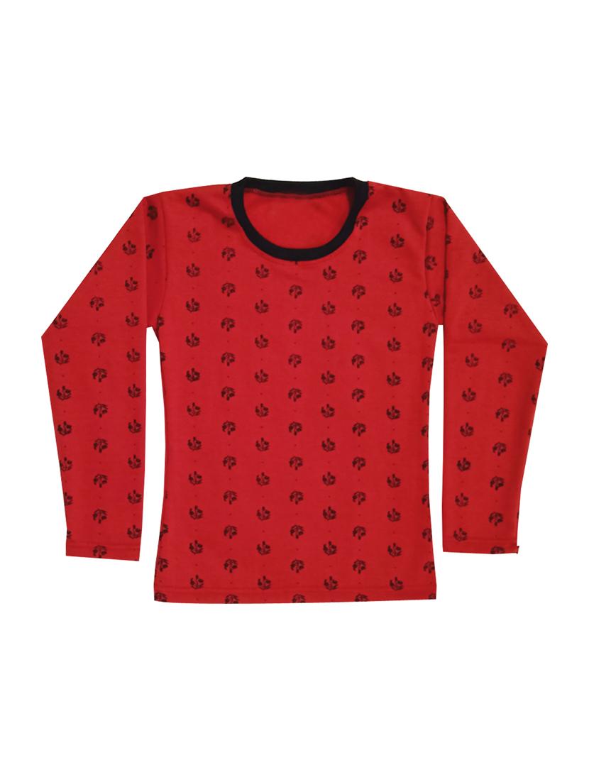 girls round neck printed regular tees - 19829908 -  Zoom Image - 0