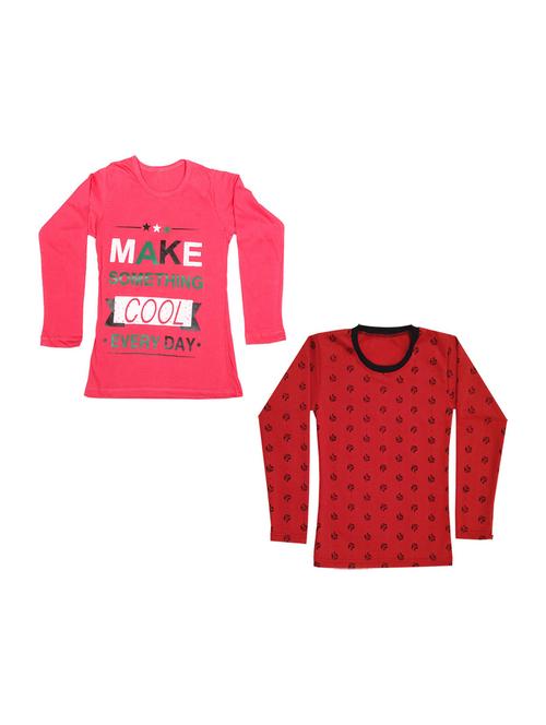 girls pack of 2 regular tees - 19829917 -  Standard Image - 0