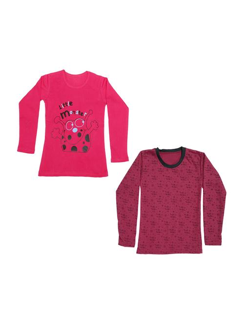 girls pack of 2 regular tees - 19829954 -  Standard Image - 0