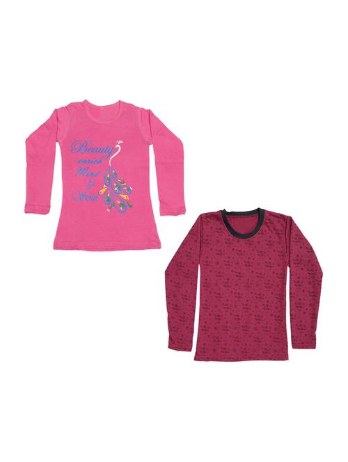 girls pack of 2 regular tees - 19829958 - Standard Image - 0
