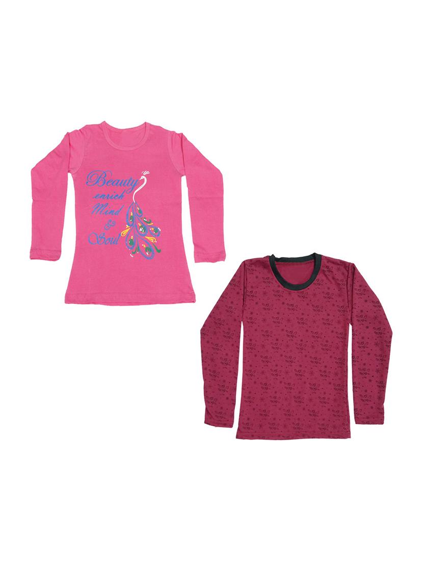 girls pack of 2 regular tees - 19829958 - Zoom Image - 0