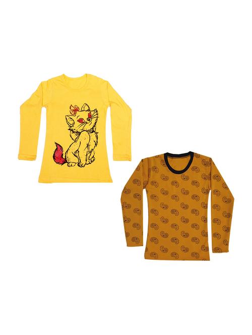 girls pack of 2 regular tees - 19830052 -  Standard Image - 0