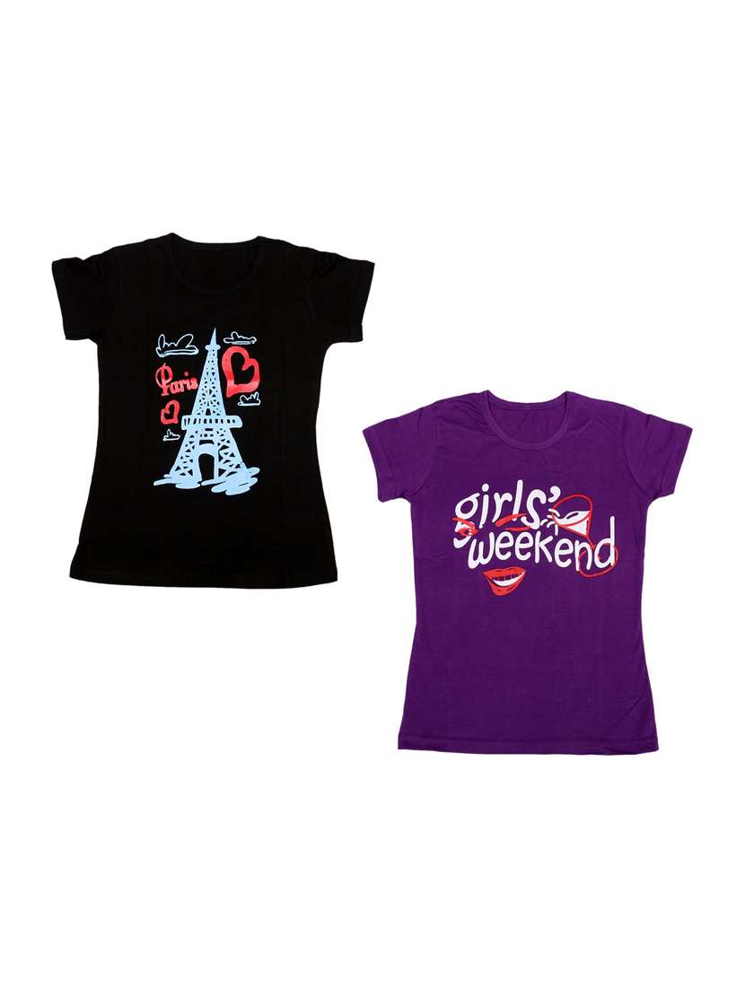 pack of 2 round neck regular tees - 19831251 -  Zoom Image - 0