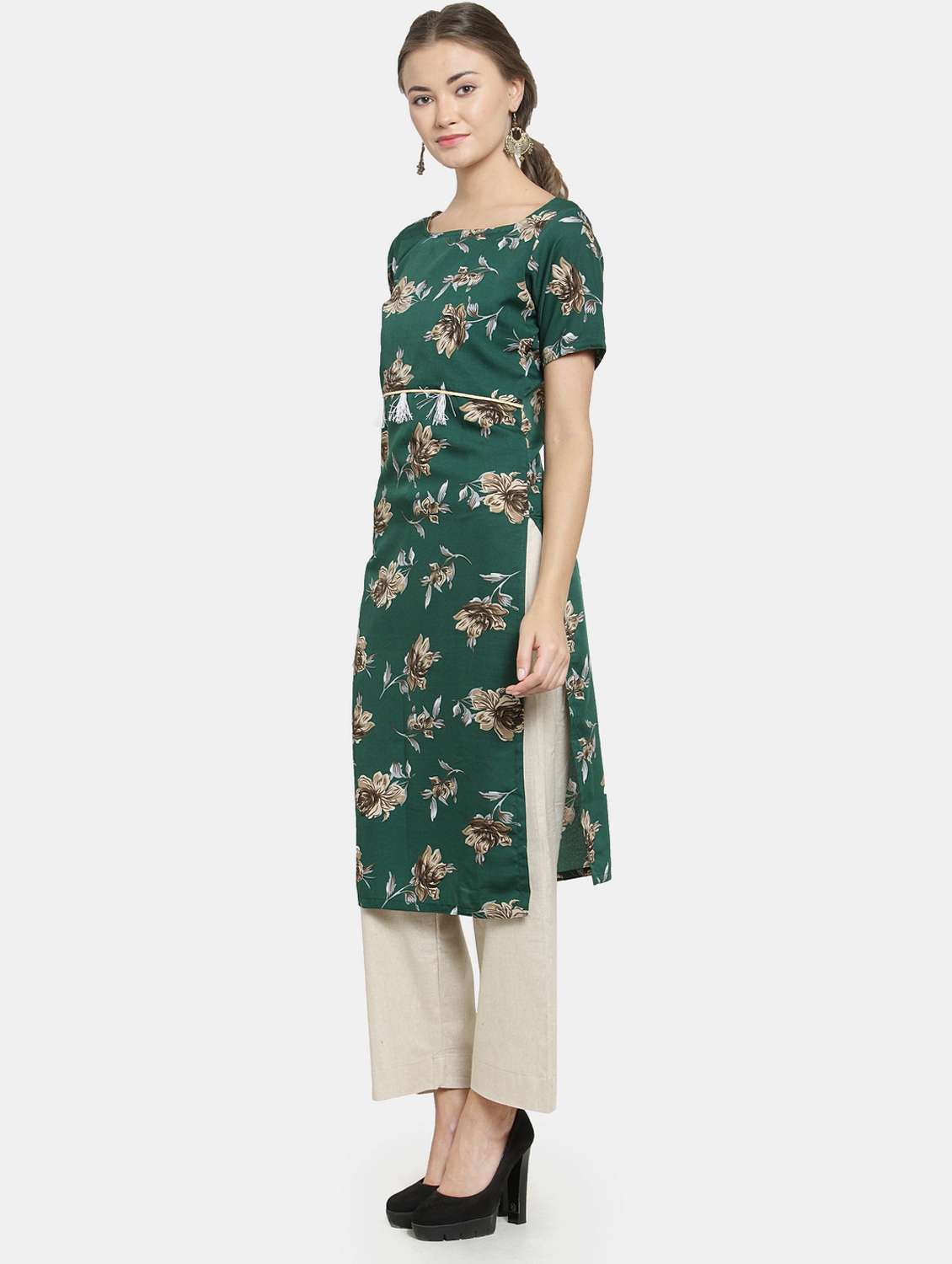 Women's Straight Kurta - 19832283 -  Standard Image - 3