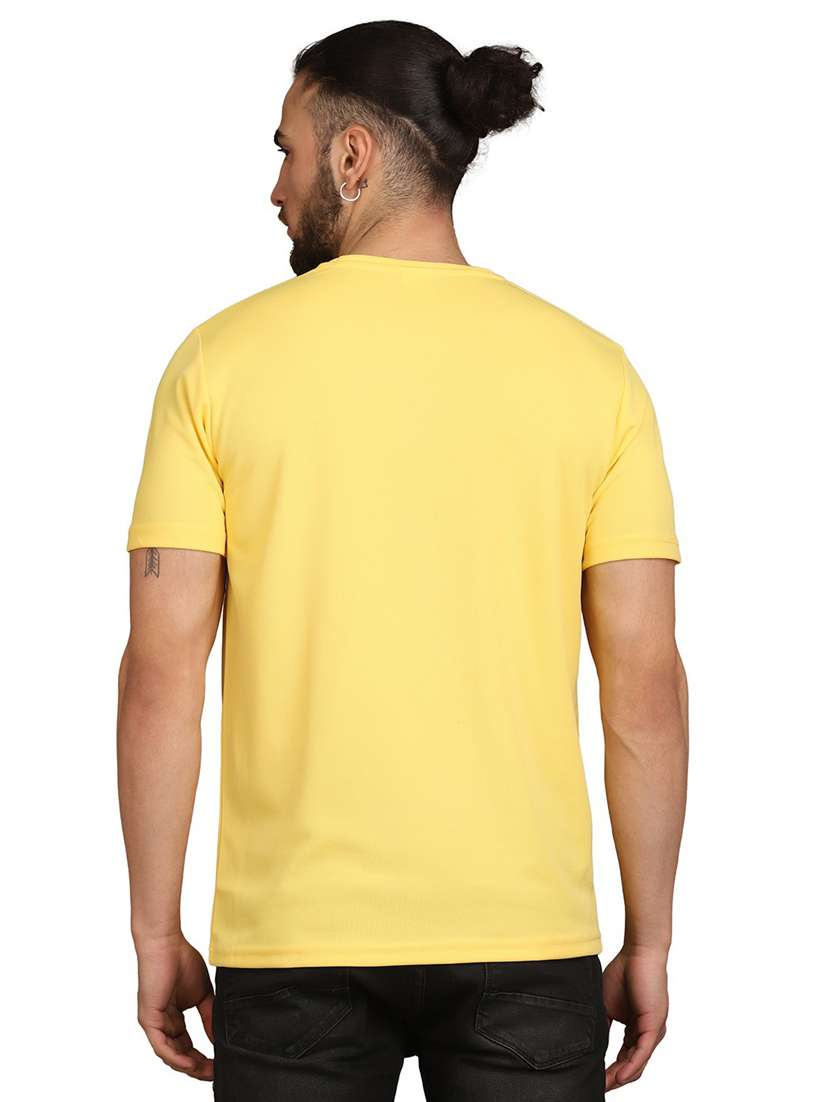 men's round neck solid t-shirt - 19833936 -  Standard Image - 3